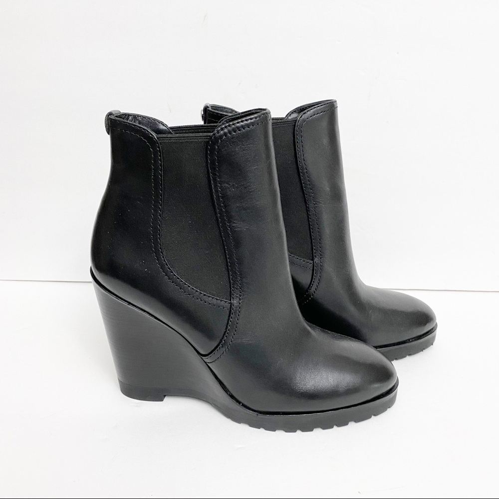 Michael Kors Box Leather Pull On Platform Boot PW15F 8.5